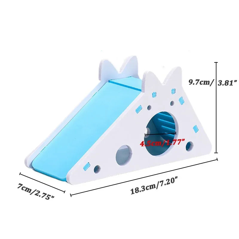 Wooden Hamster Slide Toy House
