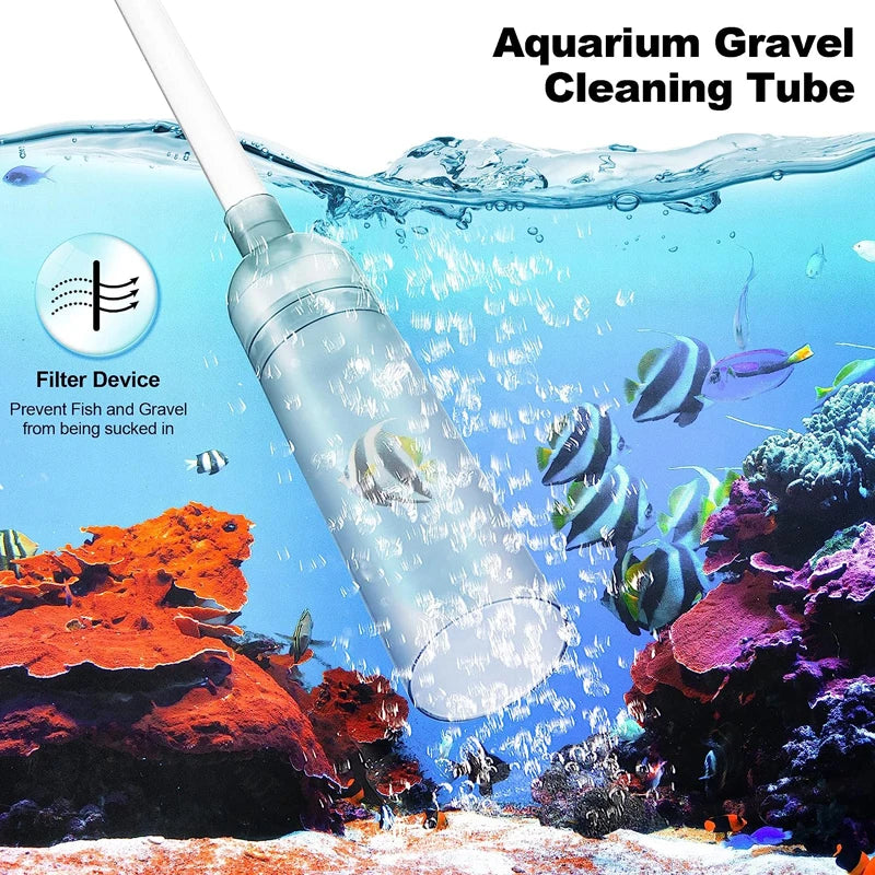 Fish Tank Water Changer Aquarium Siphon Vacuum Cleaner