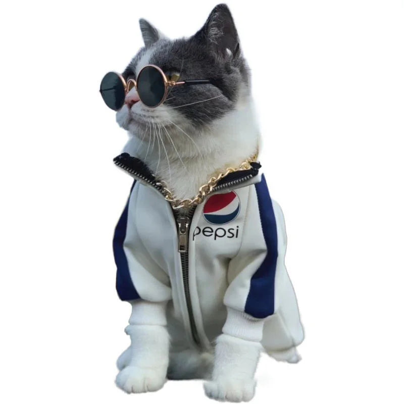 VZZ Vintage Round Cat Sunglasses for Small Pets