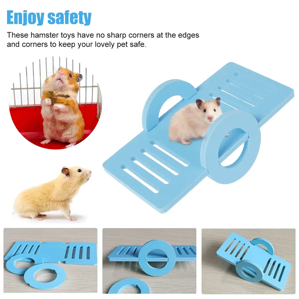 3Pcs Hamster Play Toy Set