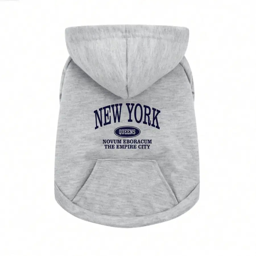 Letter Printed Dog Hoodie, Pocket Pet Sweatshirt for Small Medium Dogs Cats