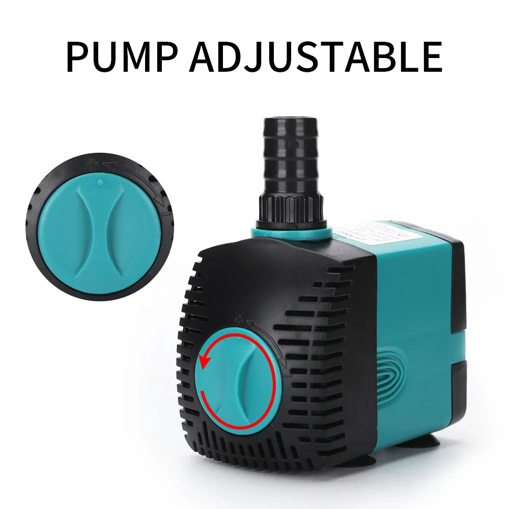 Ultra-Quiet Submersible Water Pump 3-60W