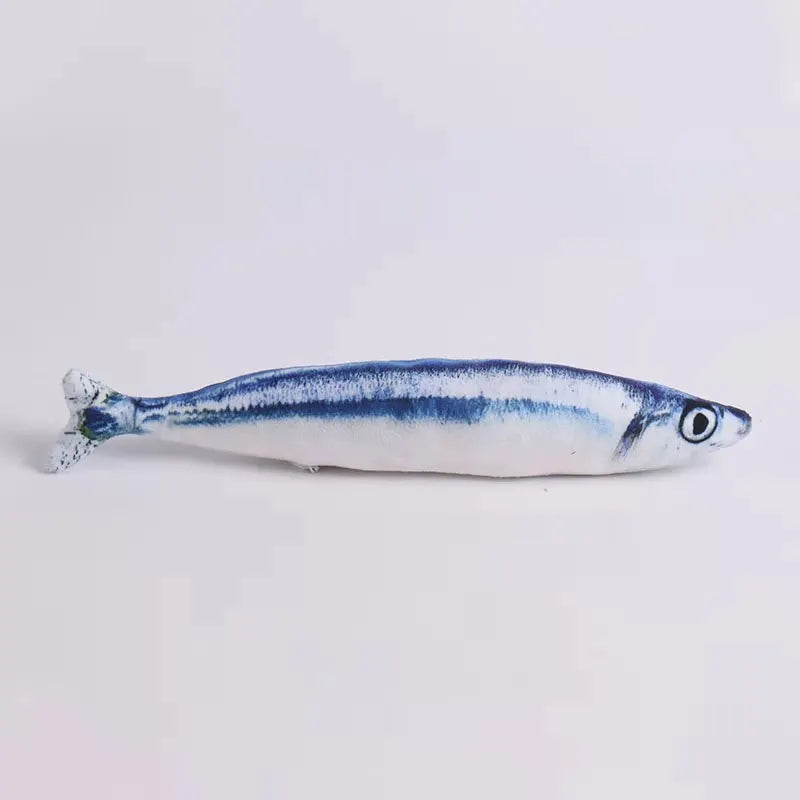 3D Cat Toy Fish Plush with Catnip