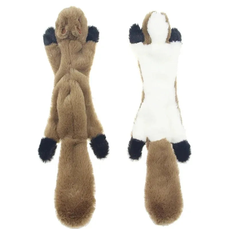 Plush Dog Toys 18 Inch Squirrel Raccoon Fox