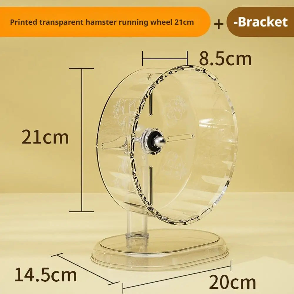 Hamster Running Wheel Transparent Silent