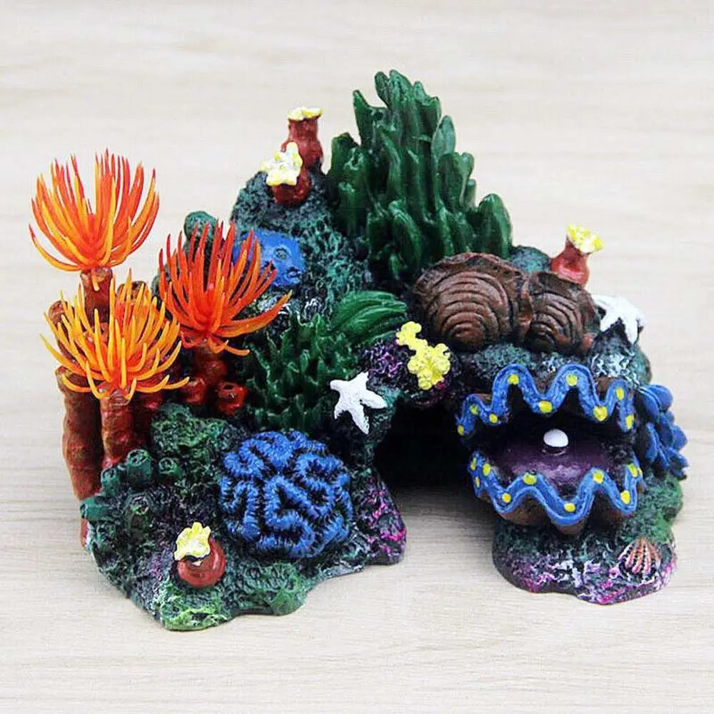 Simulated Coral Reef Fish Tank Ornament