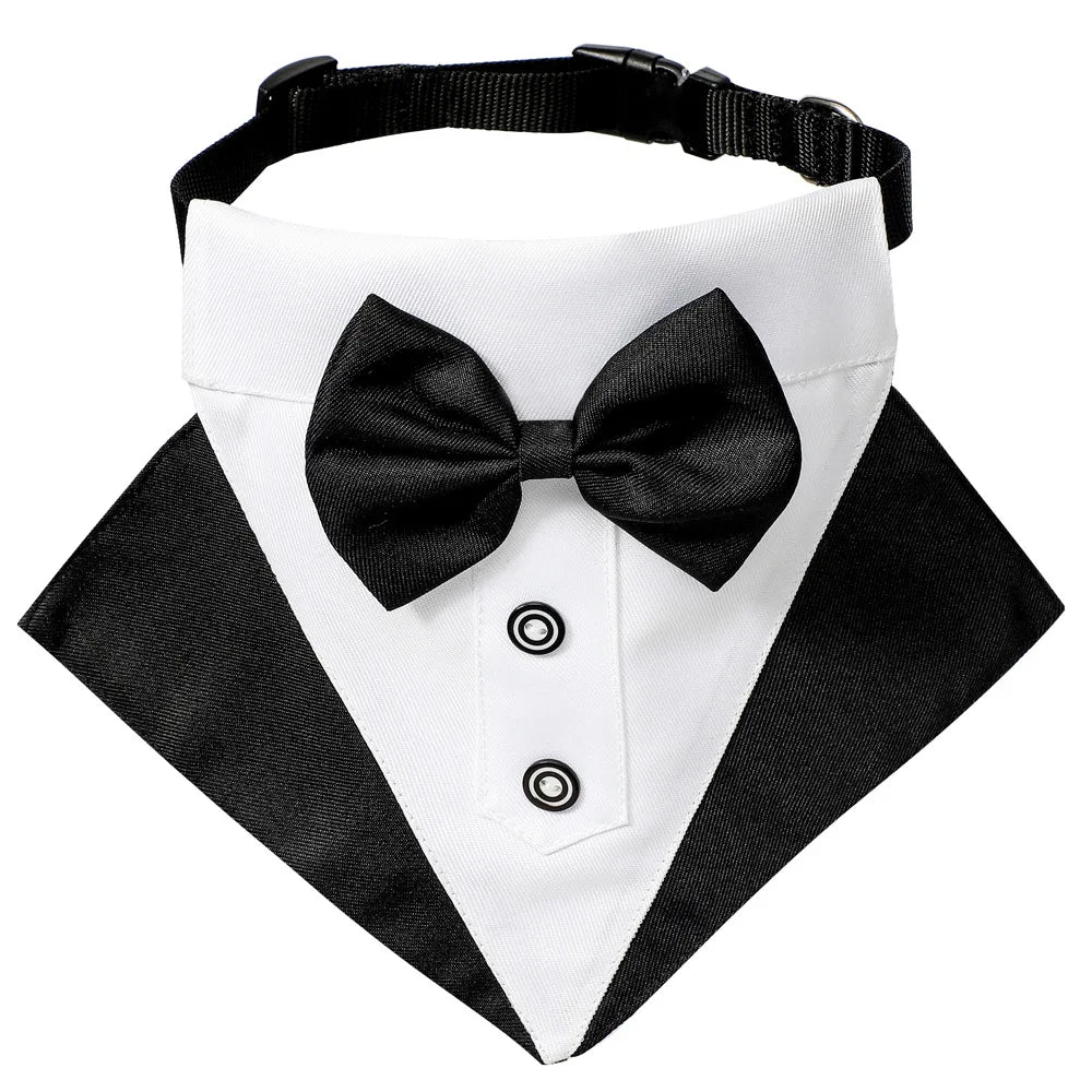 Sucado Formal Dog Tuxedo Suit & Bowtie Set, Wedding Party Costume