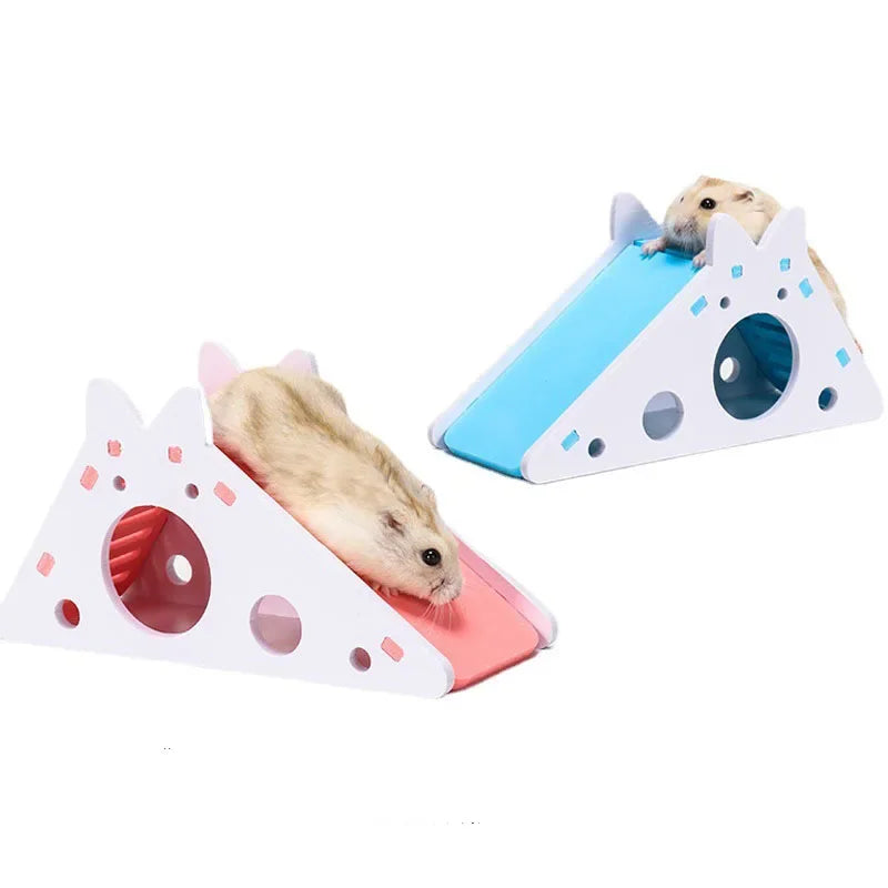 Wooden Hamster Slide Toy House
