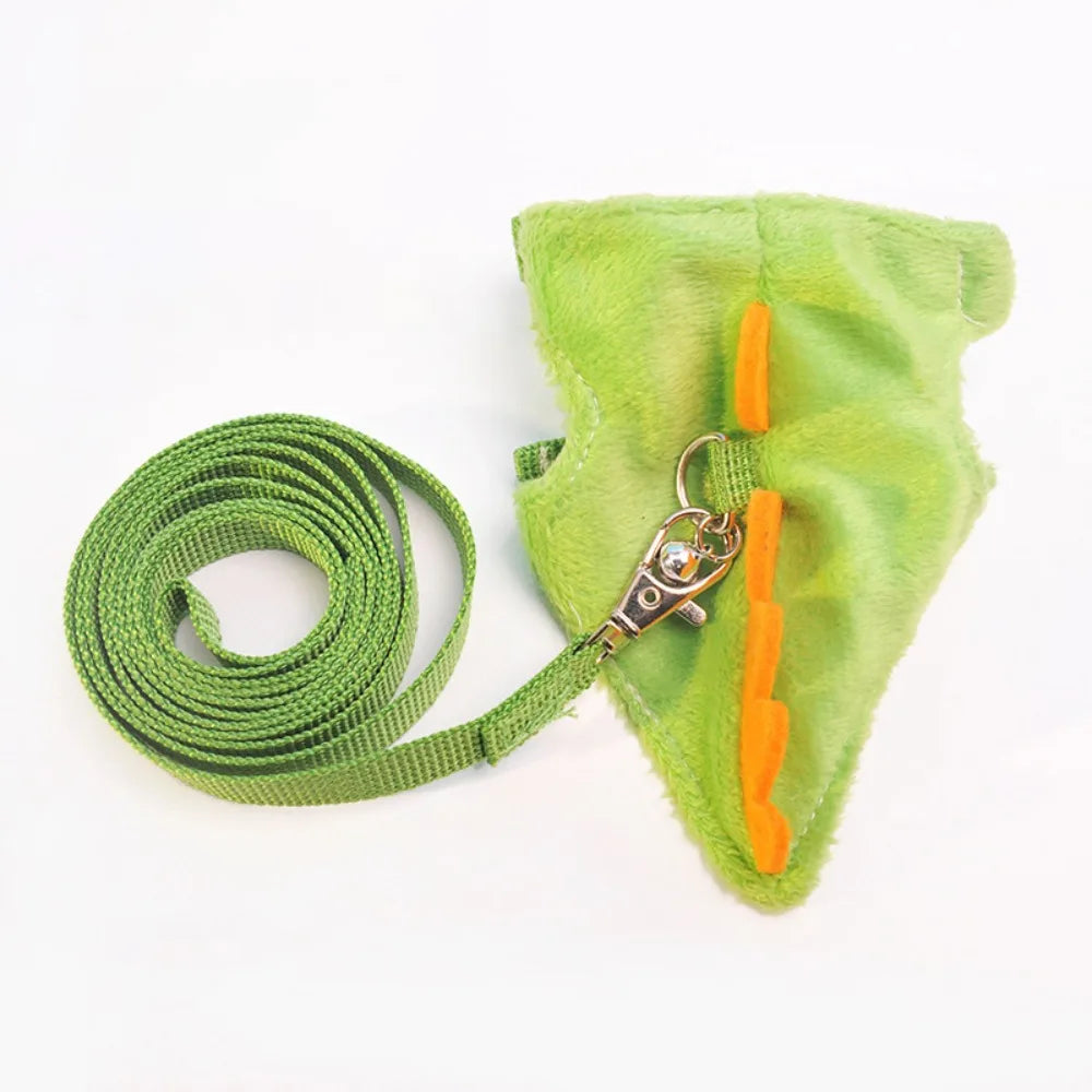 Soft Cartoon Ferret Vest Harness with Bell