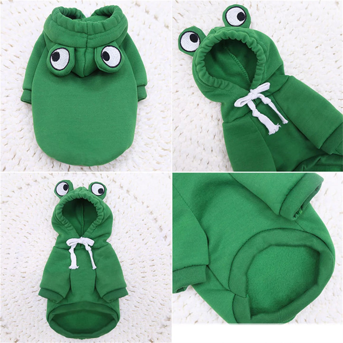 Dog Hoodie - Cute Carrot Frog Fleece Coat