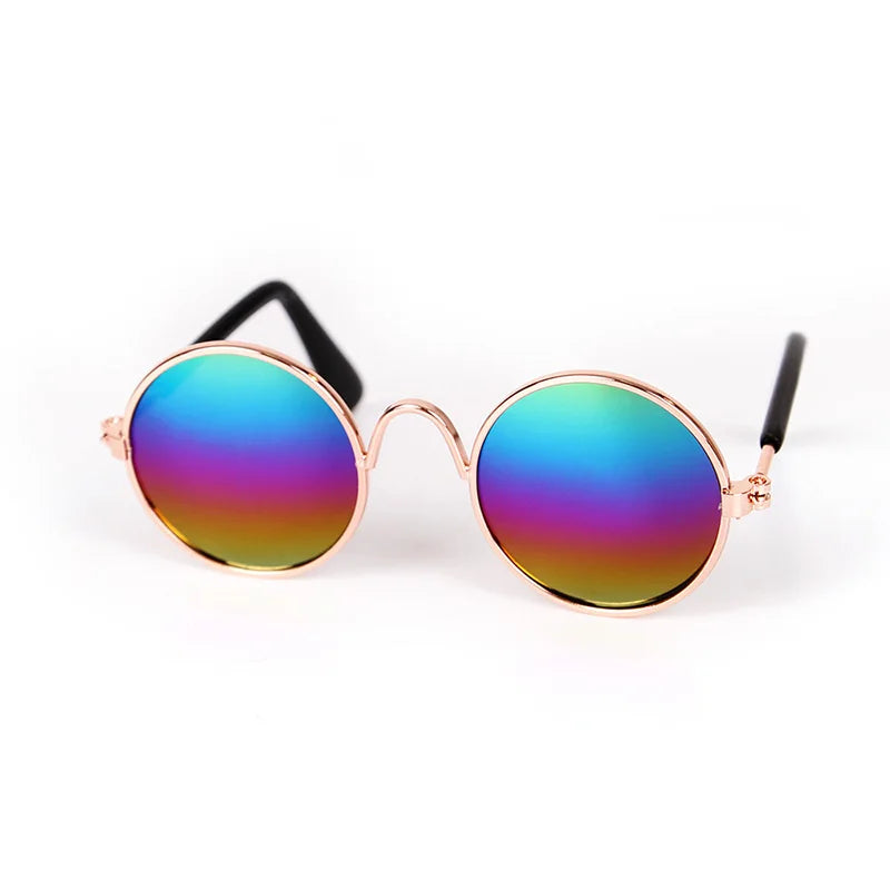 VZZ Vintage Round Cat Sunglasses for Small Pets