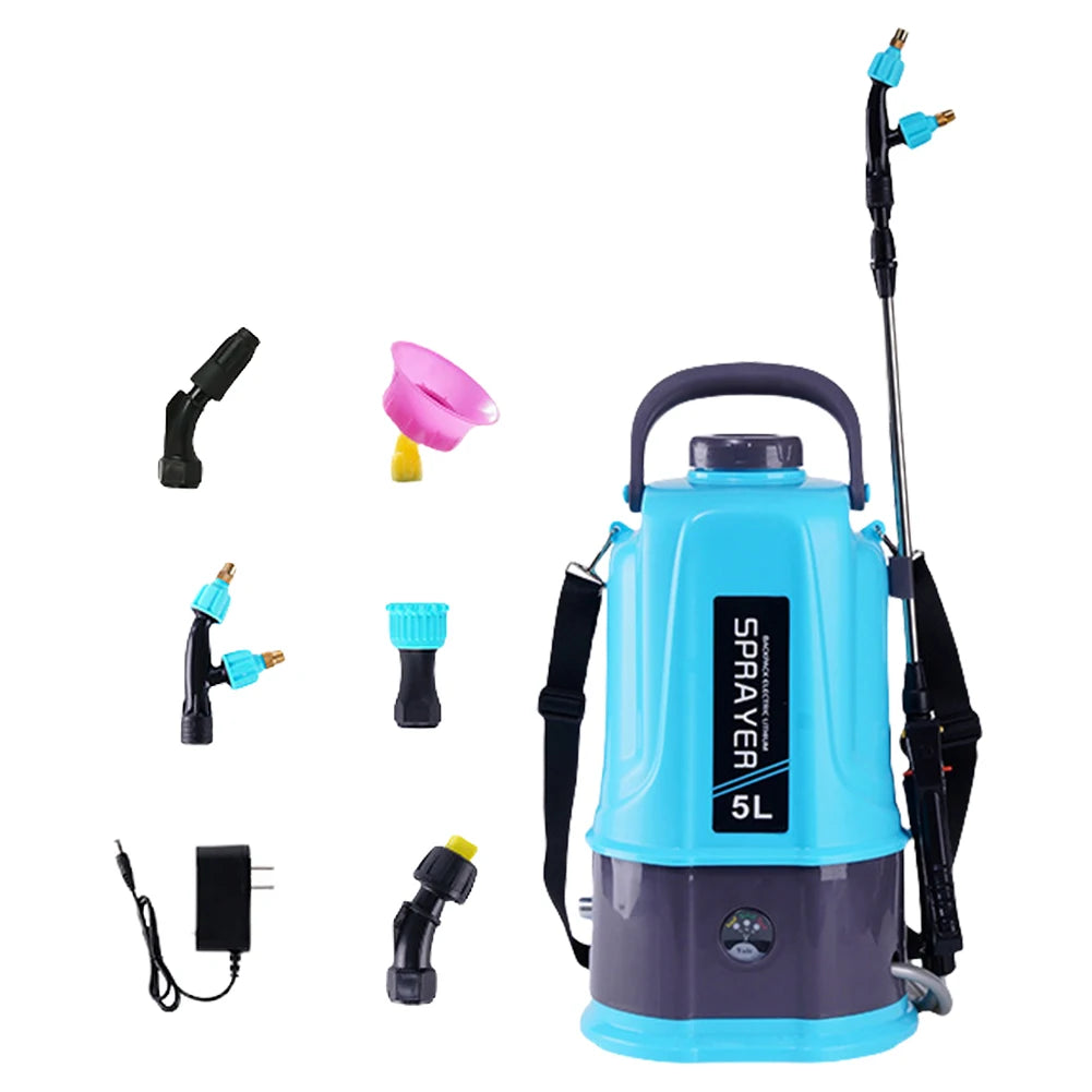 5L Electric Backpack Sprayer with 5 Nozzles