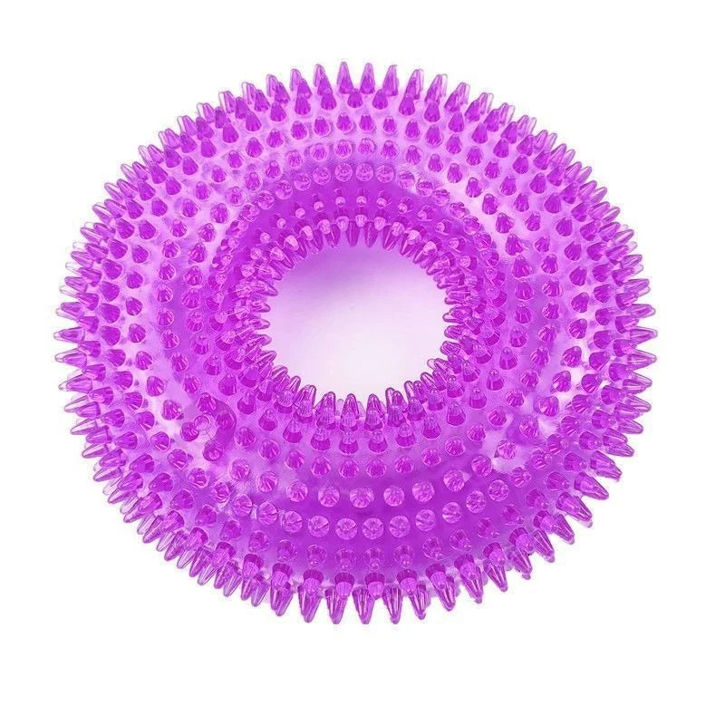Pet Chew Toy - Soft Rubber Bone for Small Dogs