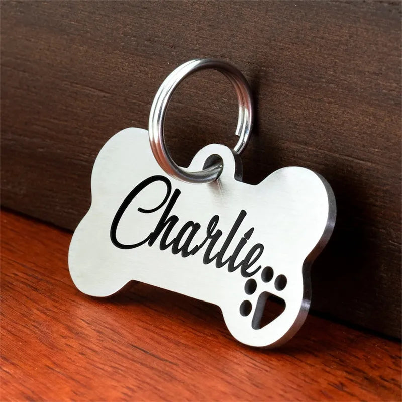 Stainless Steel Personalized Dog ID Tag