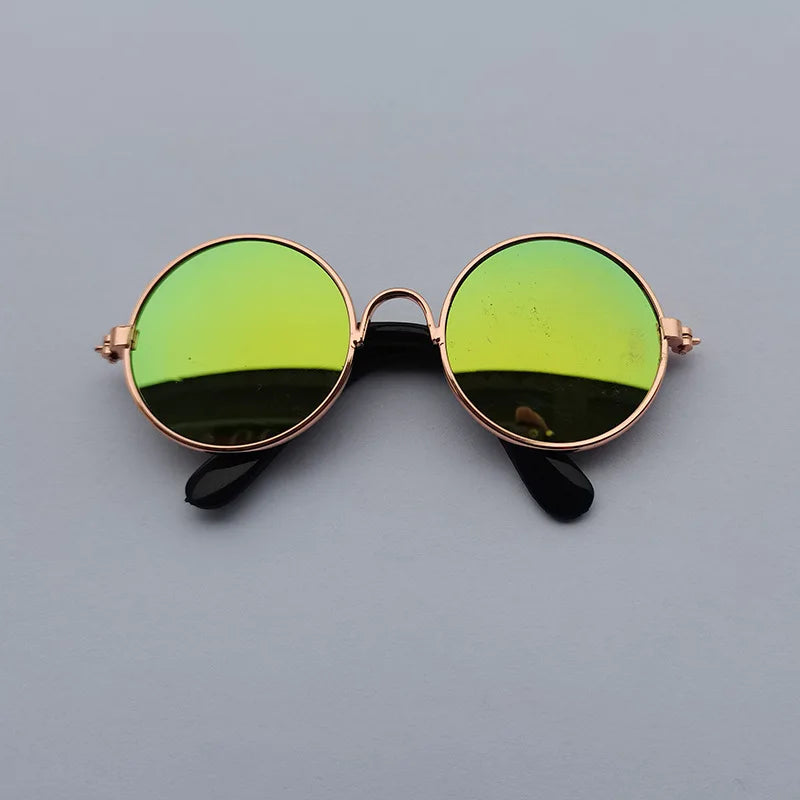 VZZ Vintage Round Cat Sunglasses for Small Pets
