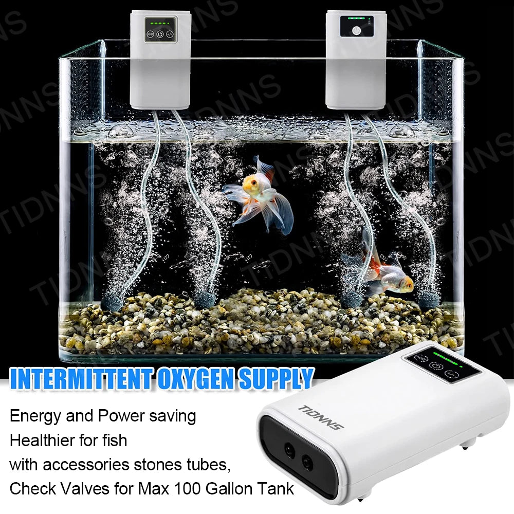 6000mAh USB Rechargeable Aquarium Air Pump