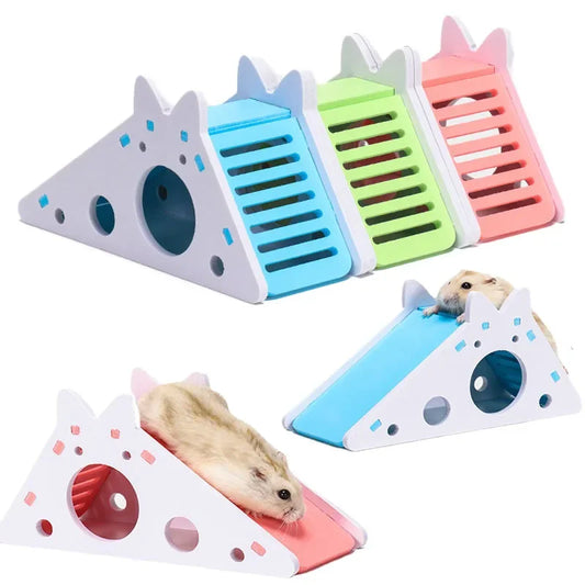 Wooden Hamster Slide Toy House