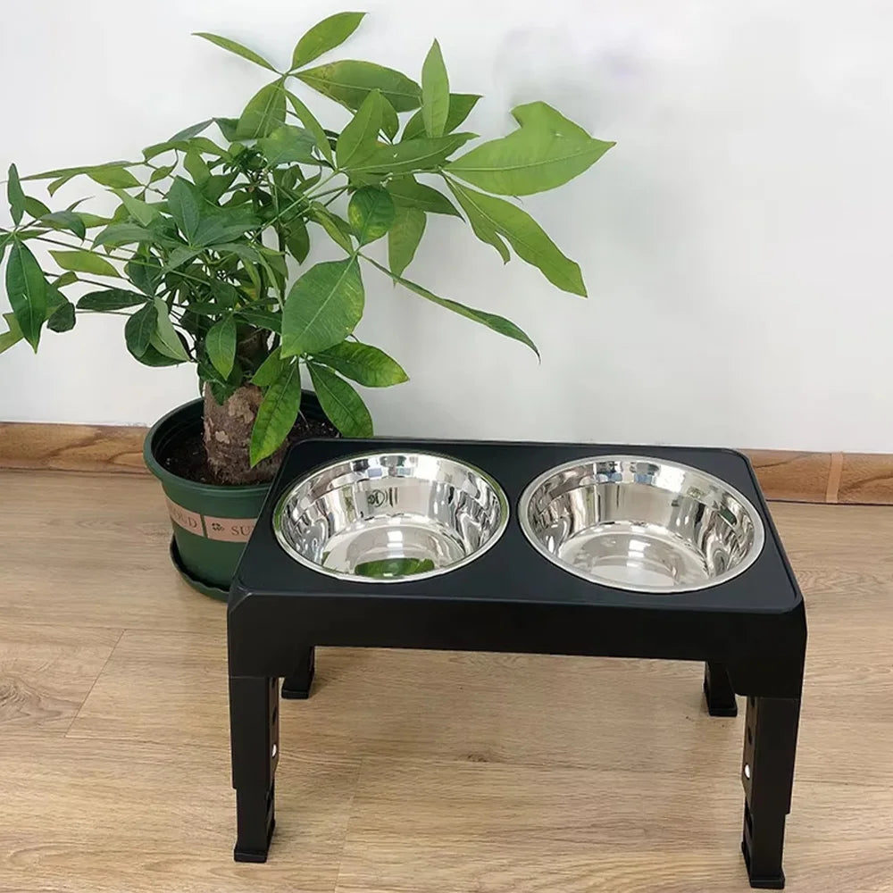Elevated Dog Feeder with Adjustable Stand
