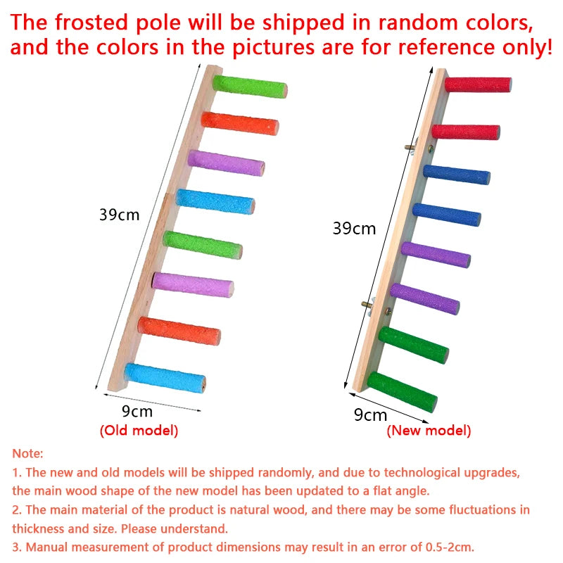 Wooden Bird Climbing Ladder Toy 4/6/8 Step