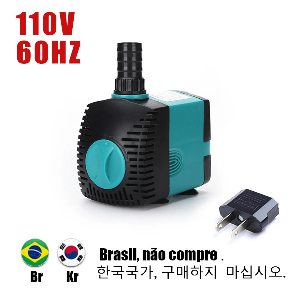 Ultra-Quiet Submersible Water Pump 3-60W