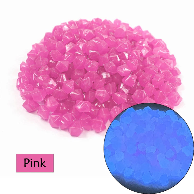 50/100/200Pcs Luminous Stones Glow in Dark Pebbles