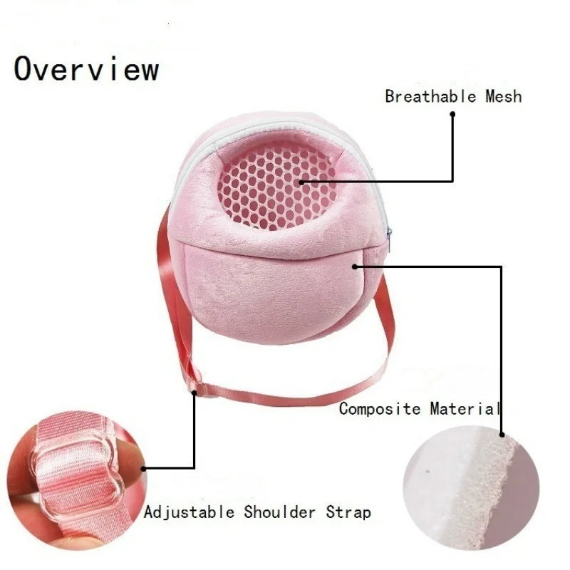 Small Pet Carrier Bag for Hamster, Rabbit, Guinea Pig