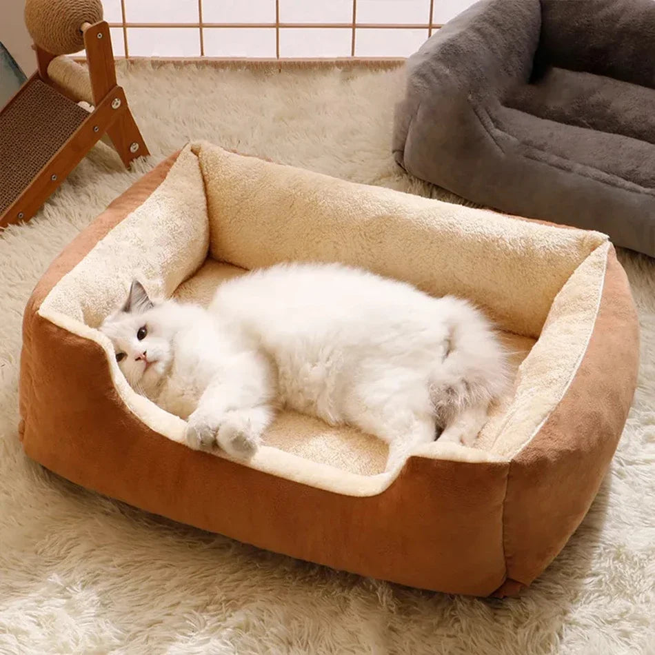 Plush Cat Bed – Cozy Pet House