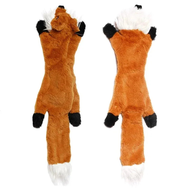Plush Dog Toys 18 Inch Squirrel Raccoon Fox