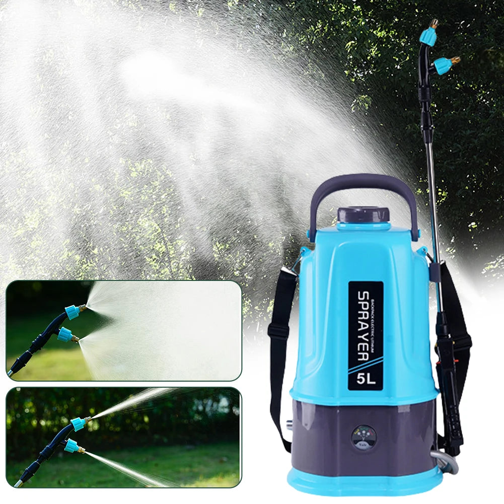 5L Electric Backpack Sprayer with 5 Nozzles