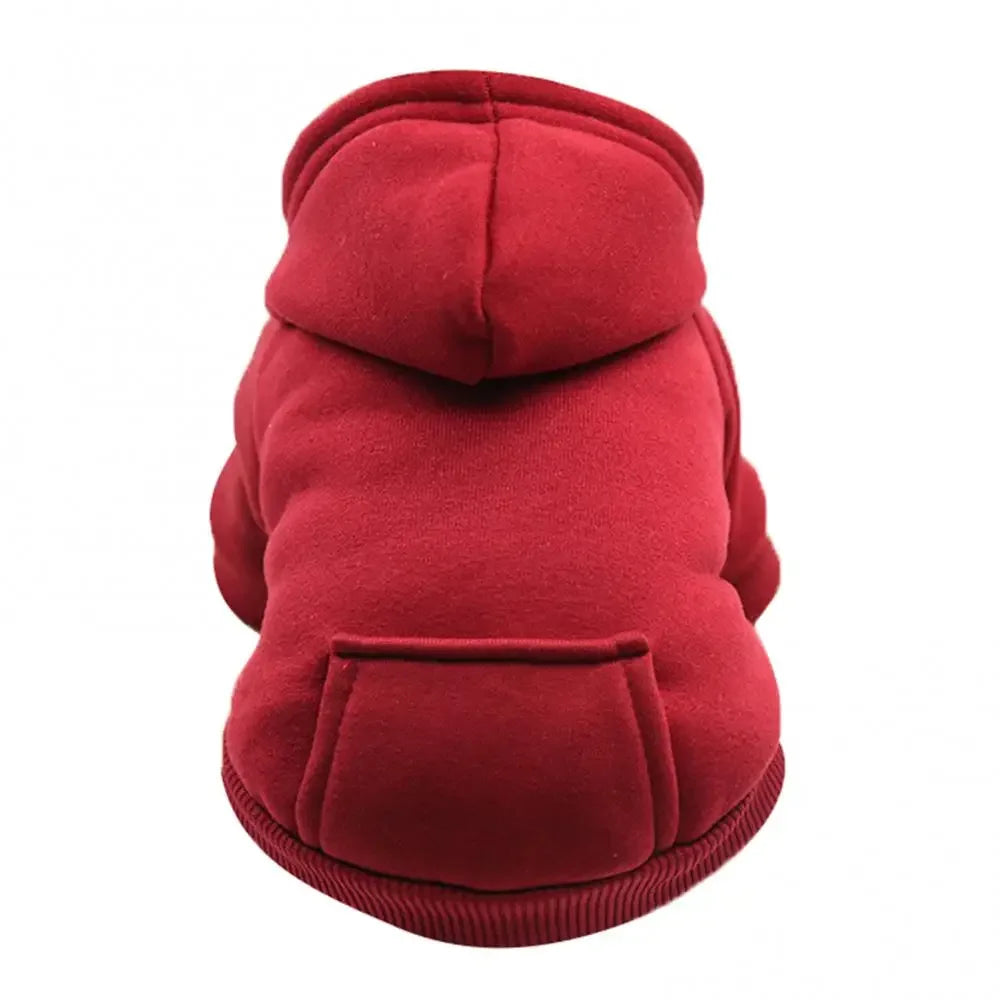 Winter Dog Hoodie Sweatshirt Jacket