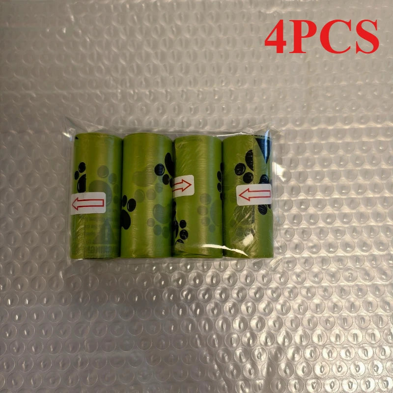 210 Pet Feces Bags Leak Proof Paw Print