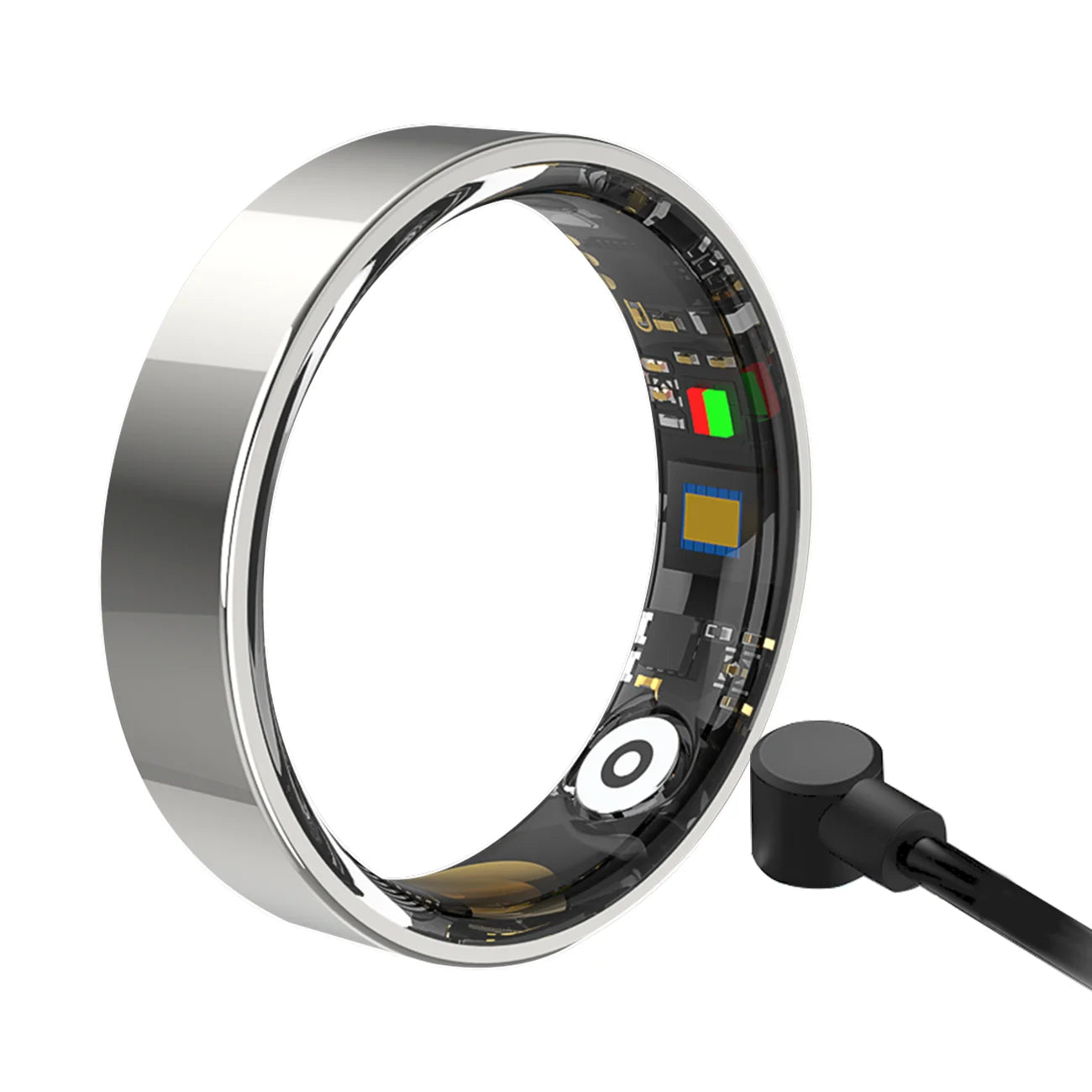 Smart Health Ring – Heart Rate, Blood Oxygen & Sleep Monitor | 5ATM Waterproof | Men & Women