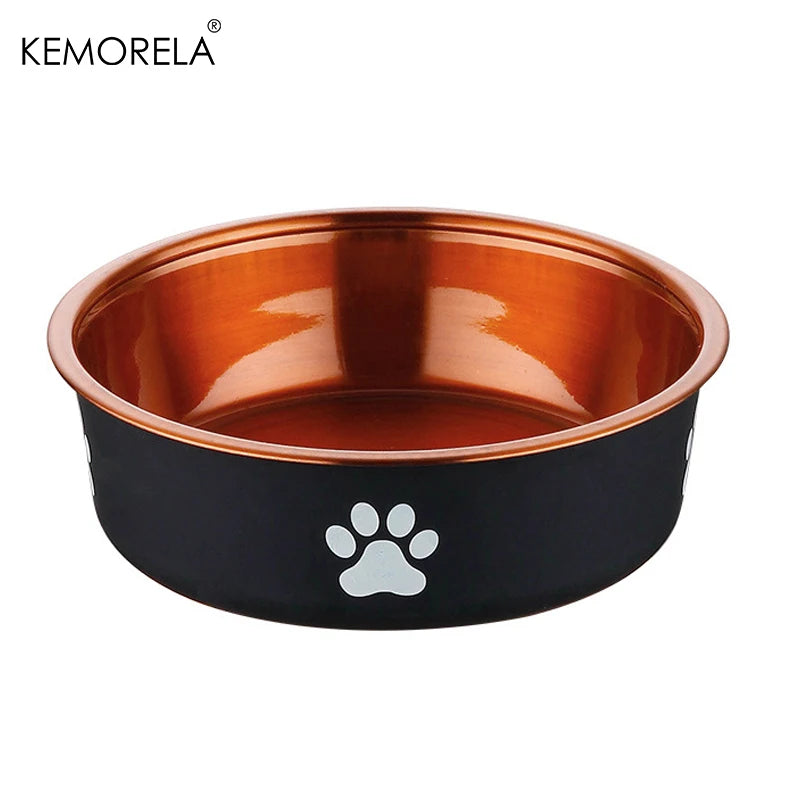 KEMORELA Anti-Slip Stainless Steel Dog Bowls