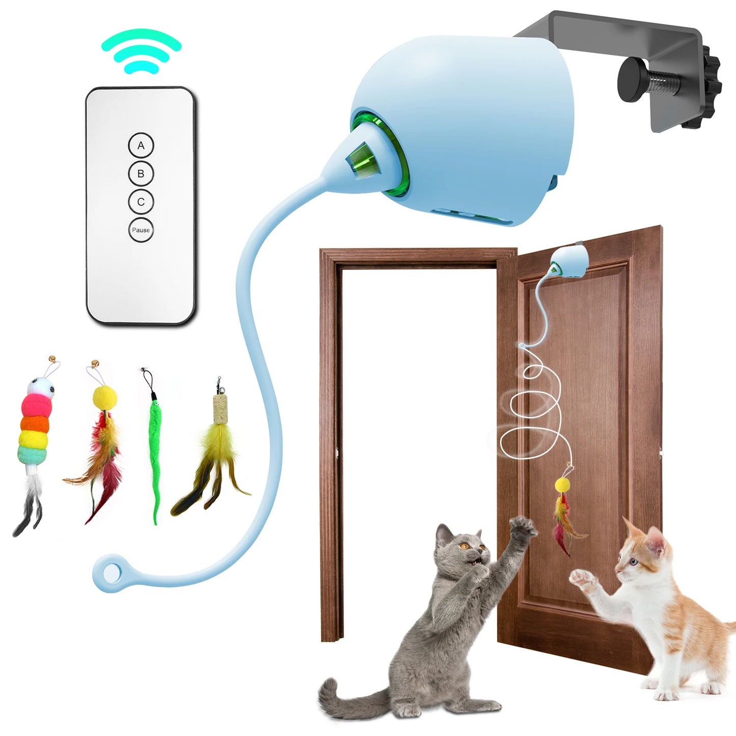 INKZOO Interactive Cat Toy - Whack-A-Mole