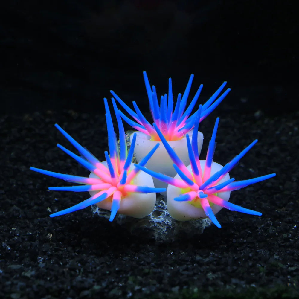 Glow Silicone Coral Aquarium Decor