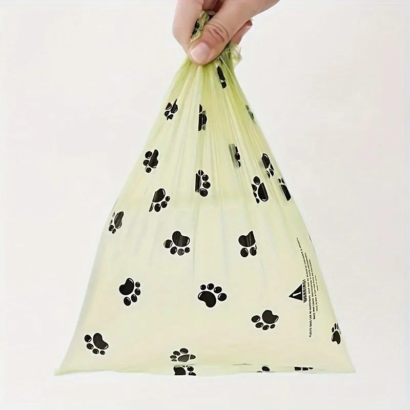 210 Pet Feces Bags Leak Proof Paw Print