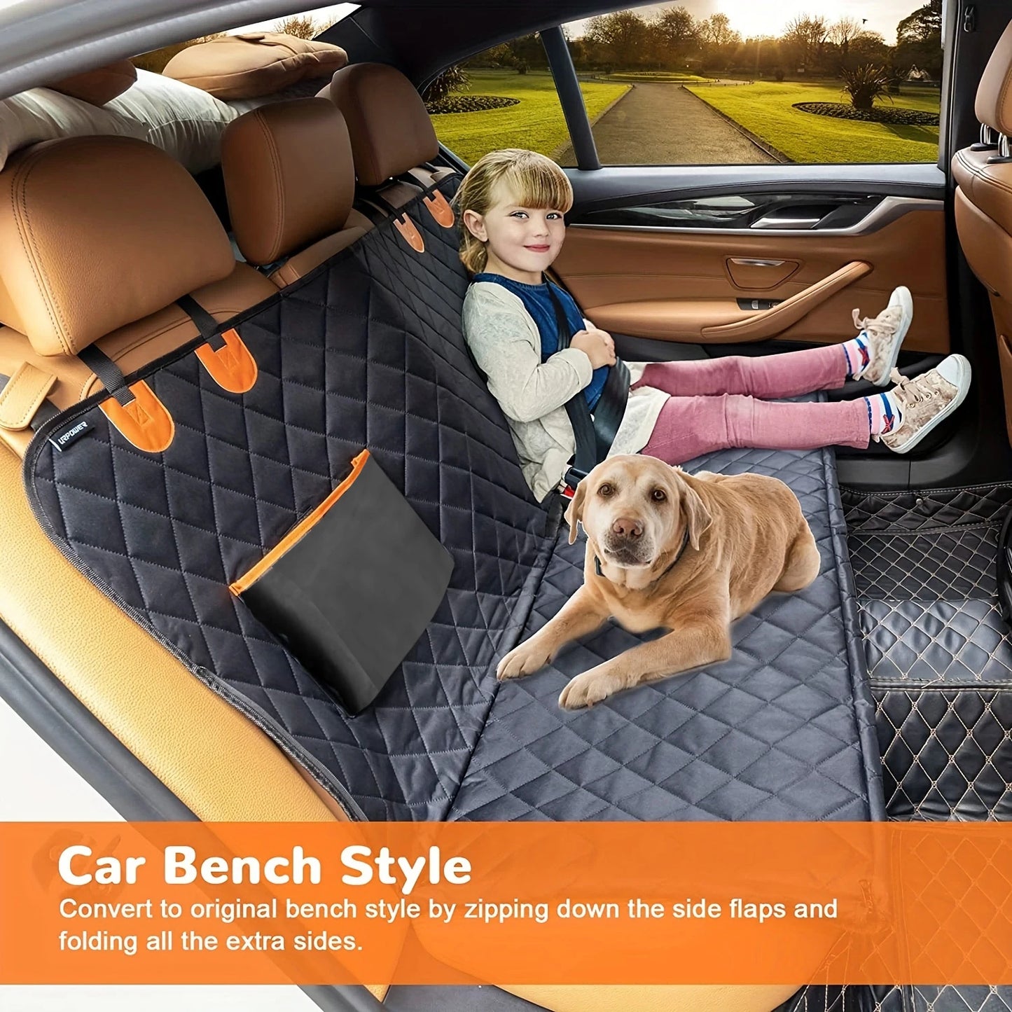 Dog Car Seat Cover Hammock 600D