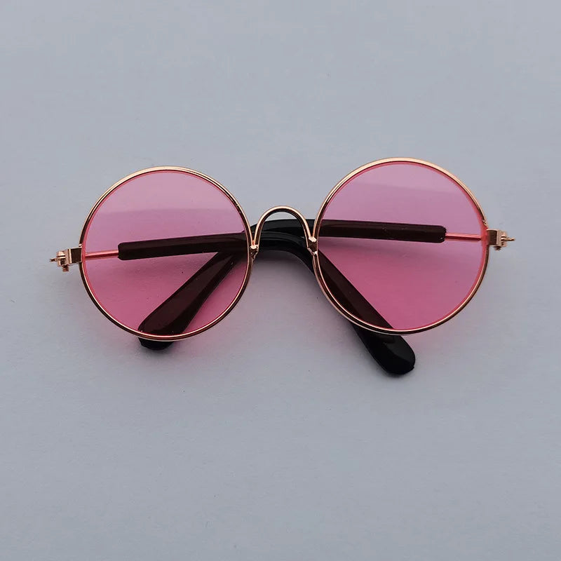 VZZ Vintage Round Cat Sunglasses for Small Pets