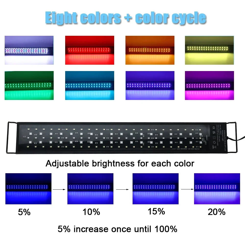 30-60cm Aquarium LED Light Full Spectrum