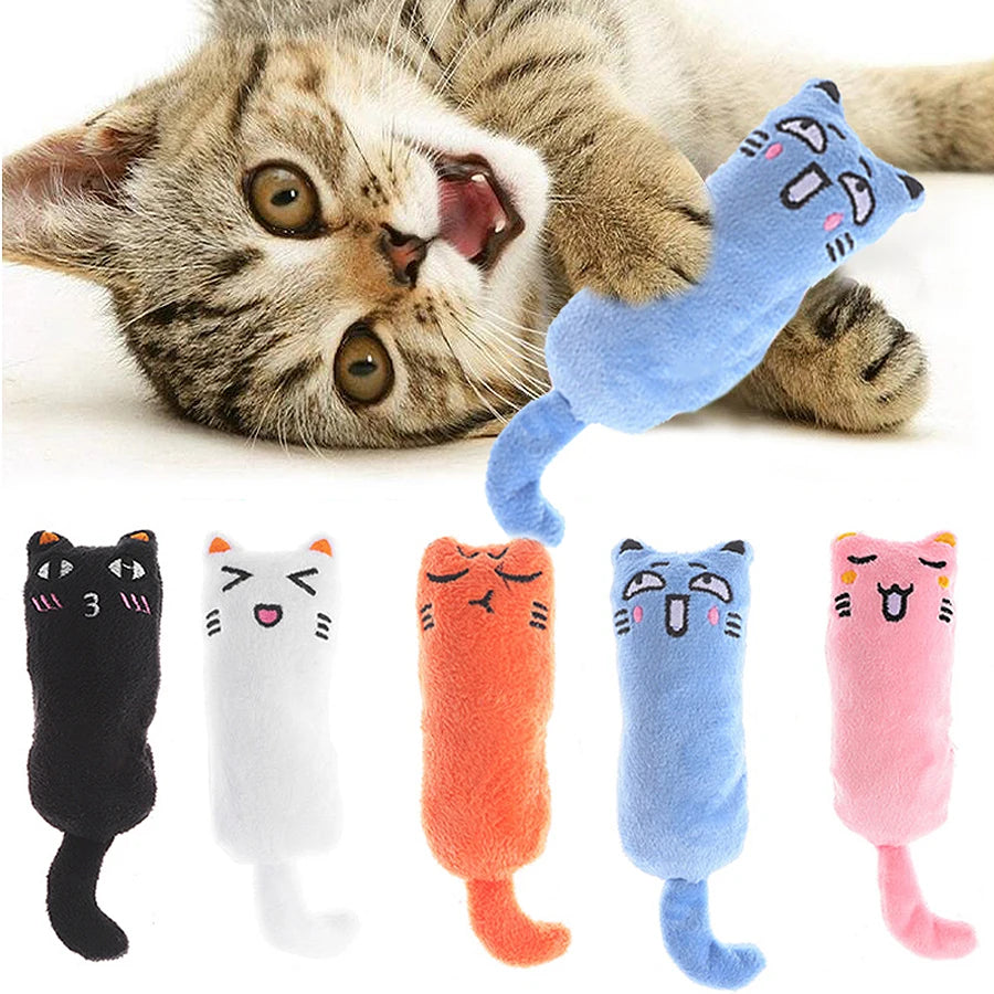 Interactive Cat Toy Plush Catnip Squeaky