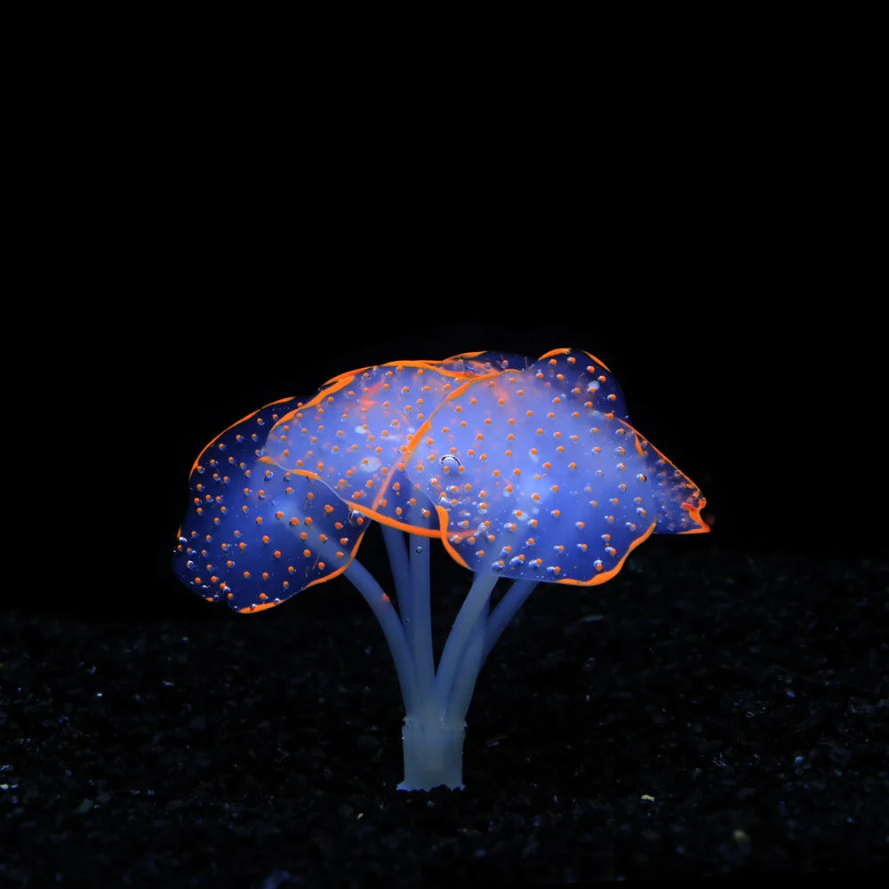 Glow Silicone Coral Aquarium Decor