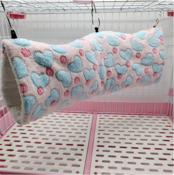Cozy Plush Hamster Tunnel Nest
