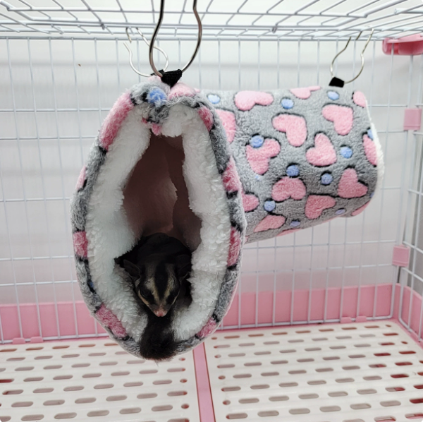 Cozy Plush Hamster Tunnel Nest