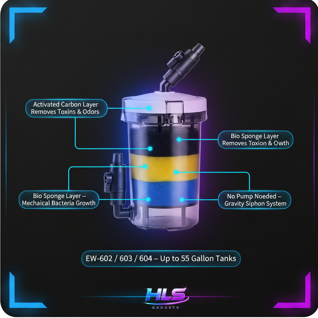 Silent Aquarium Filter Bucket
