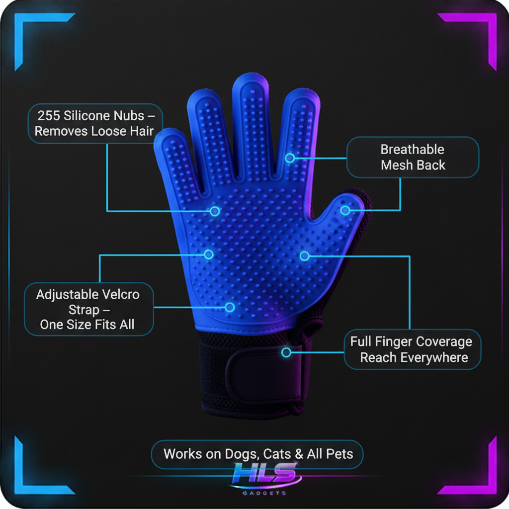 Pet Hair Glove Comb