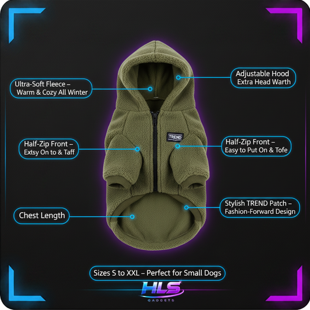 Fleece Dog Hoodie
