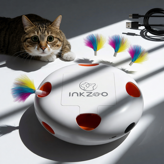 INKZOO Interactive Cat Toy - Whack-A-Mole